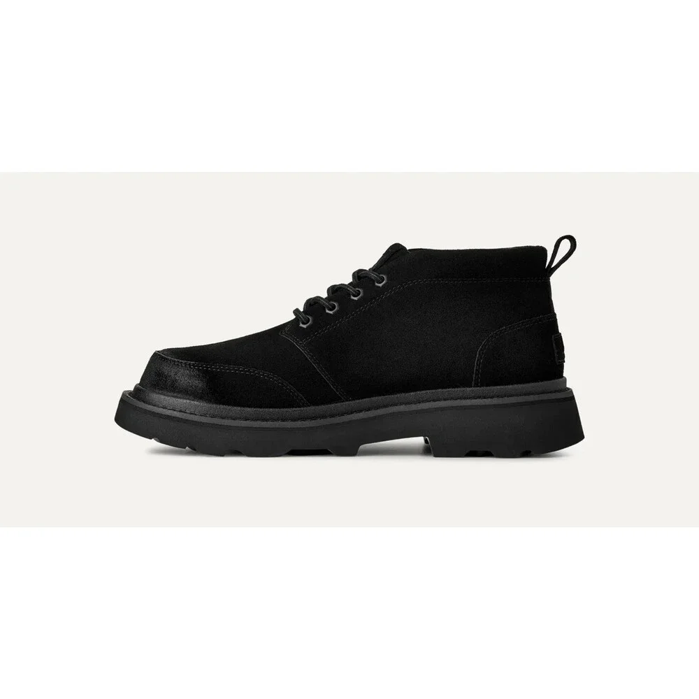 UGG Chukka Lug 1171113-BLK Boots Men's Black Suede Lace Up Ankle Chukka DDK1415